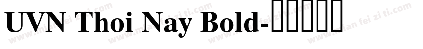 UVN Thoi Nay Bold字体转换